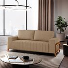 Sofá 3 Lugares 200cm Em Linho Dinamarca Bege