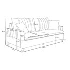 Sofá 3 Lugares 200cm Eras D'monegatto Cru