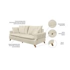 Sofá 3 Lugares 200cm Eras D'monegatto Cru