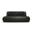 Sofá 3 Lugares 200cm Impala  Preto