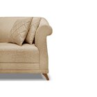 Sofá 3 Lugares 200cm Linho Arras  Dourado