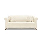 Sofá 3 Lugares 200cm Linho Arras  Pérola