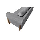 Sofá 3 Lugares 200cm Linho Djon  Cinza