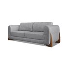 Sofá 3 Lugares 200cm Linho Djon  Cinza