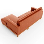 Sofá 3 Lugares 200cm Living Com Chaise Direito Sala De Estar