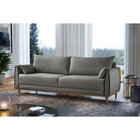 Sofá 3 Lugares 200cm Living Fênix Linho Cinza