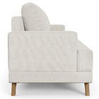 Sofá 3 Lugares 200cm Living Pés Curvos Santi D05 Linho Cru -