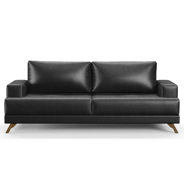 Sofá 3 Lugares 200cm Living Pés Curvos Santi D05 Sintético Pr