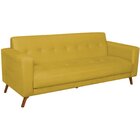Sofá 3 Lugares 200cm Marisa Suede Yescasa Amarelo
