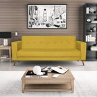 Sofá 3 Lugares 200cm Marisa Suede Yescasa Amarelo