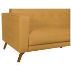 Sofá 3 Lugares 200cm Marisa Suede Yescasa Mostarda