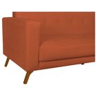 Sofá 3 Lugares 200cm Marisa Suede Yescasa Terracota