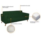 Sofá 3 Lugares 200cm Marisa Suede Yescasa Verde