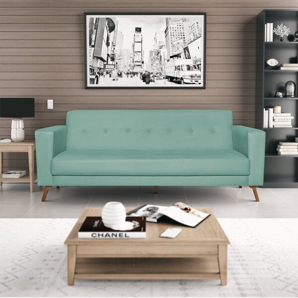 Sofá 3 Lugares 200cm Marisa Yescasa Azul Turquesa