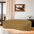 Sofá 3 Lugares 200cm Orgânico Luxo Recepção Amore Bouclé - Ca