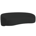 Sofá 3 Lugares 200cm Orgânico Luxo Recepção Amore Bouclé - Pr