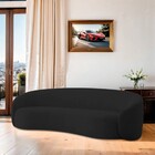 Sofá 3 Lugares 200cm Orgânico Luxo Recepção Amore Linho - Doc