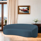 Sofá 3 Lugares 200cm Orgânico Luxo Recepção Amore Linho - Doc