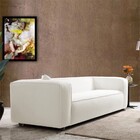 Sofá 3 Lugares 200cm Orgânico Luxo Recepção Cecília Bouclé -