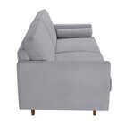 Sofá 3 Lugares 200cm Paco  Cinza