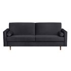 Sofá 3 Lugares 200cm Paco  Preto
