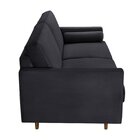 Sofá 3 Lugares 200cm Paco  Preto