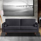 Sofá 3 Lugares 200cm Paco  Preto