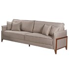 Sofá 3 Lugares 200cm Panamá Com 4 Almofadas Para Sala De Esta