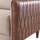 Sofá 3 Lugares 200cm Pés Em Madeira Atalaia Yescasa Marrom