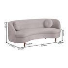 Sofá 3 Lugares 200cm Tommy  Branco Gelo