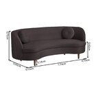 Sofá 3 Lugares 200cm Tommy  Marrom