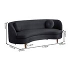 Sofá 3 Lugares 200cm Tommy  Preto