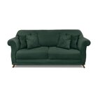 Sofá 3 Lugares 200cm Veludo Arras  Verde Floresta