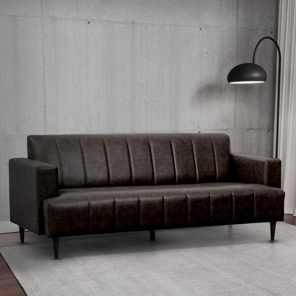 Sofá 3 Lugares 203cm Em Corino Uvaia Cabecasa Madeiraoriginal