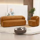 Sofá 3 Lugares 205cm Com Poltrona Giratória Orgânica Heidy F0