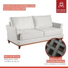 Sofá 3 Lugares 206cm Living Tecido Impermeável Acqua Block Di