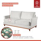 Sofá 3 Lugares 206cm Living Tecido Impermeável Acqua Block Di