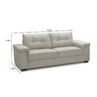 Sofá 3 Lugares 208cm Palazio Ferguile