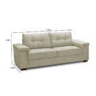 Sofá 3 Lugares 208cm Palazio Ferguile