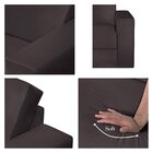 Sofá 3 Lugares 210cm Angel  Marrom