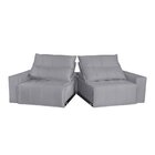 Sofá 3 Lugares 210cm Aramis  Cinza