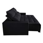 Sofá 3 Lugares 210cm Aramis  Preto