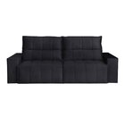 Sofá 3 Lugares 210cm Aramis  Preto