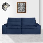 Sofá 3 Lugares 210cm Azzaro  Azul Marinho