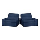 Sofá 3 Lugares 210cm Azzaro  Azul Marinho