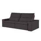 Sofá 3 Lugares 210cm Azzaro  Marrom