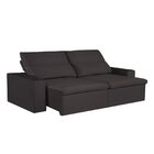 Sofá 3 Lugares 210cm Azzaro  Marrom