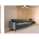 Sofá 3 Lugares 210cm Fun Living Contemporâneo Cinza Claro/cin