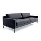 Sofá 3 Lugares 210cm Fun Living Contemporâneo Cinza Claro/cin