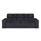 Sofá 3 Lugares 210cm Ivory  Preto